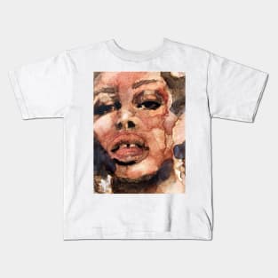 A Close Up - Watercolour Portrait Kids T-Shirt